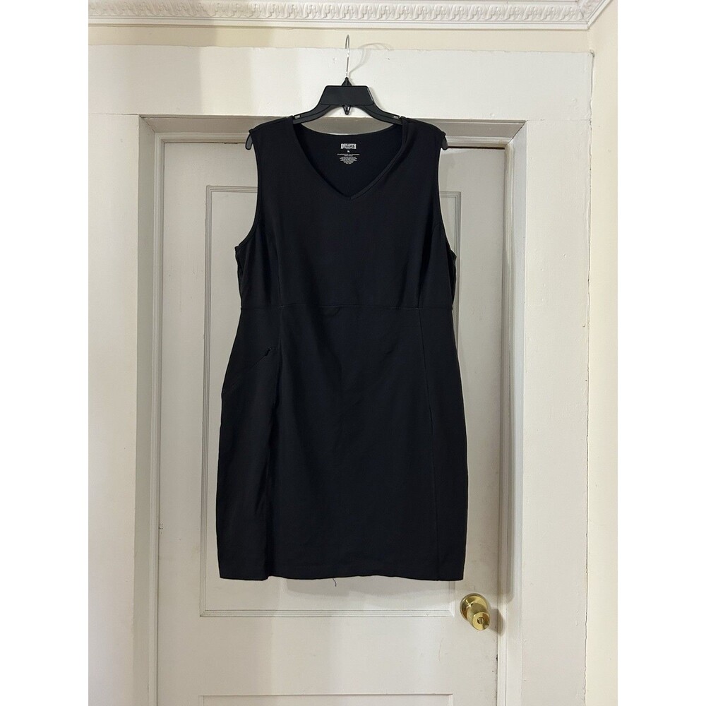 Duluth Trading Women’s Size XL Black Dress Stretch Zip Pocket Athleisure Modest
